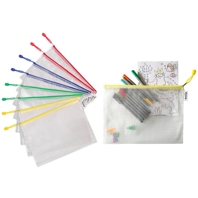 Opbergtas Djois met rits A4 assorti