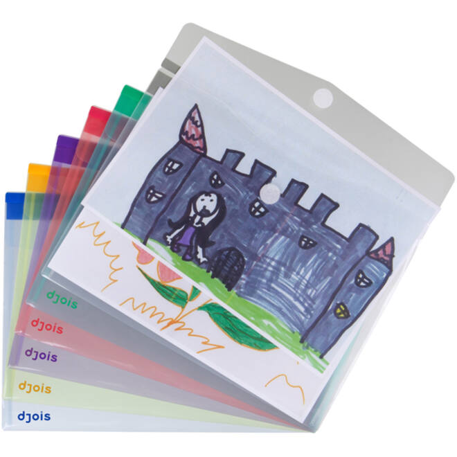 Enveloptas Djois Color Collection A4 horizontaal assorti