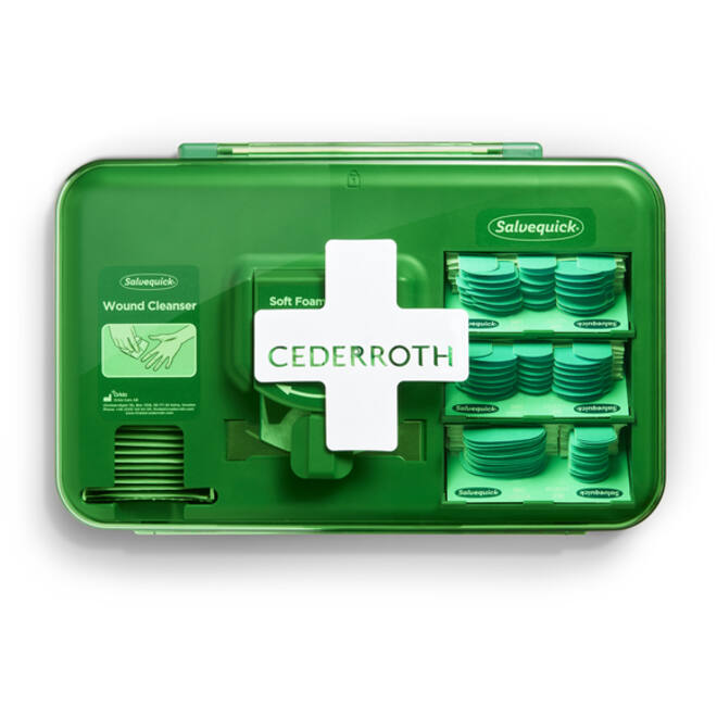 Wond dispenser Cederroth - Salvequick blauw