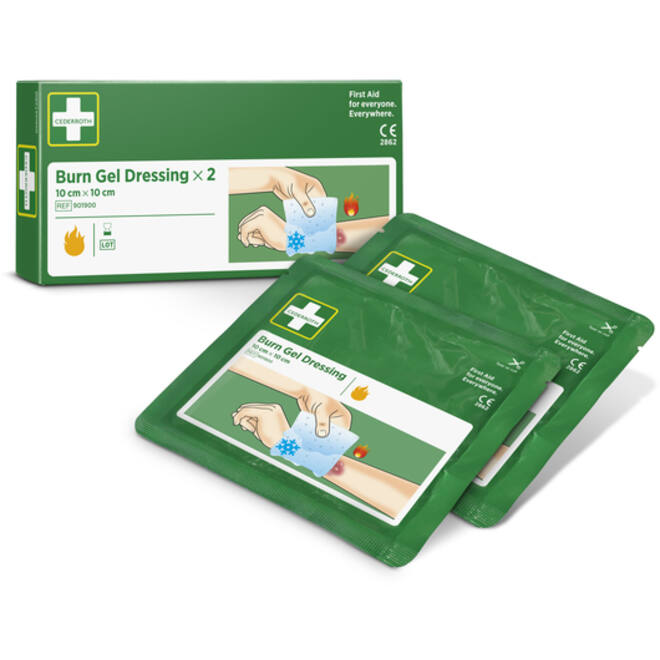 Brandwondenkompres Cederroth 10x10cm 2 stuks
