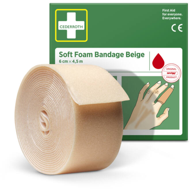Bandage Cederroth Soft Foam 6cmx4,5m beige