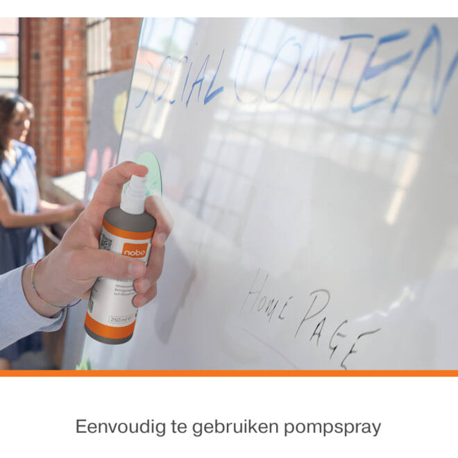 Whiteboardreinigingsspray Nobo waterbasis 250ml