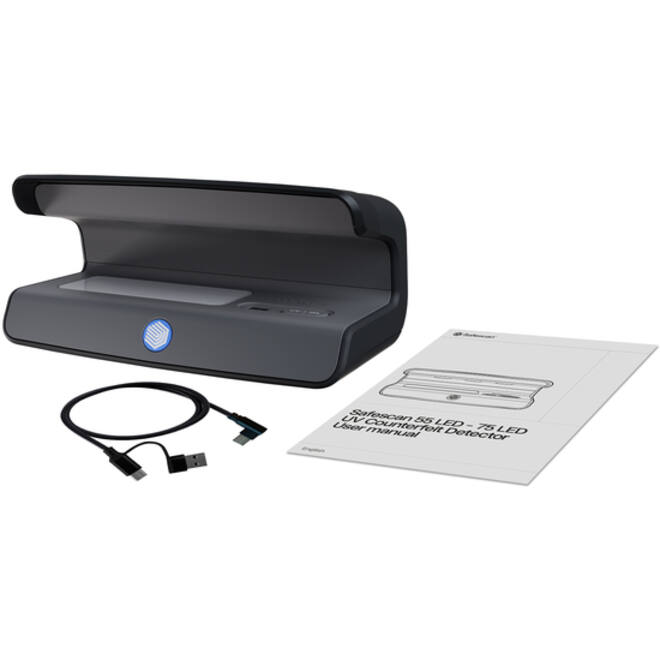 Valsgeld detector Safescan 75 UV LED zwart