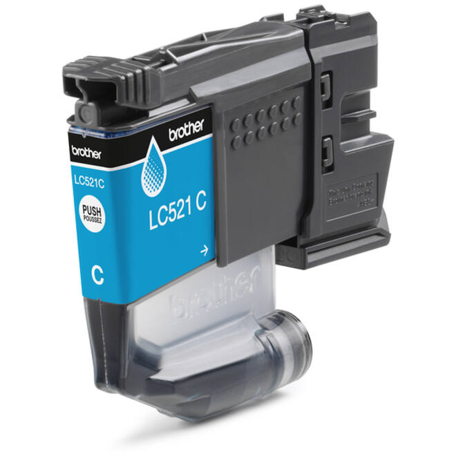 Inktcartridge Brother LC-521C blauw