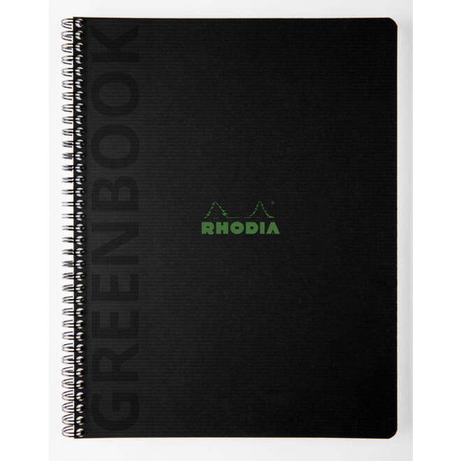 Notitieboek Rhodia Greenbook recycled A4+ lijn 160 pagina's 90gr sc
