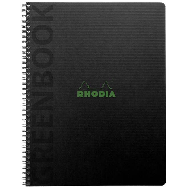 Notitieboek Rhodia Greenbook recycled A5+ lijn 160 pagina's 90gr sc