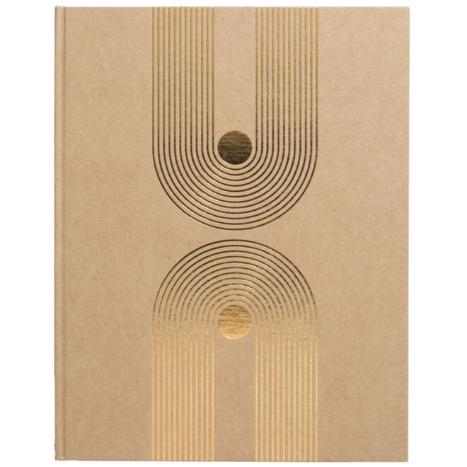 Gastenboek Exacompta Graphik 270x220mm blanco kraft
