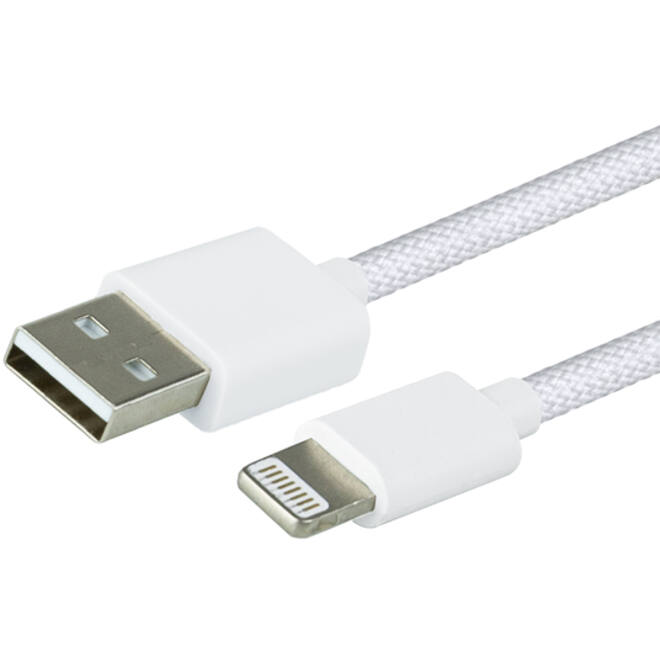 Kabel Green Mouse USB-A to Lightning data Woven 2m