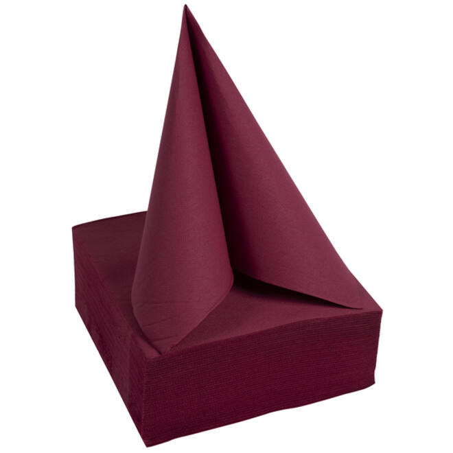 Servet Pronappe 1/4 vouw 2-laags 380x380mm 40 vel bordeauxrood