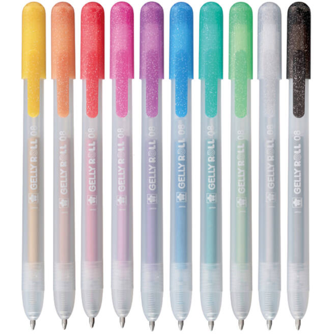 Gelschrijver Sakura Gelly Roll Metallic 08 klikfunctie set à 10 kleuren