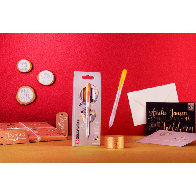 Gelschrijver Sakura Gelly Roll Special 08 klikfunctie set à 6 kleuren