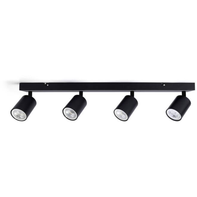 Plafondspot Integral Siena 4 spot IP20 GU10 zwart