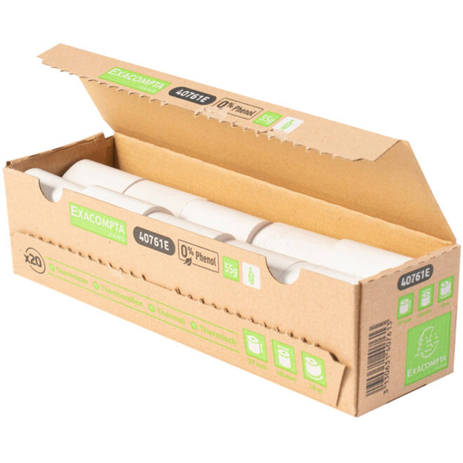 Telrol Exacompta 57mmx18m kern Ø12mm thermisch fenolvrij