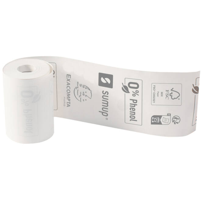 Telrol Exacompta 57mmx9m, kern Ø12mm SumUp thermisch fenolvrij