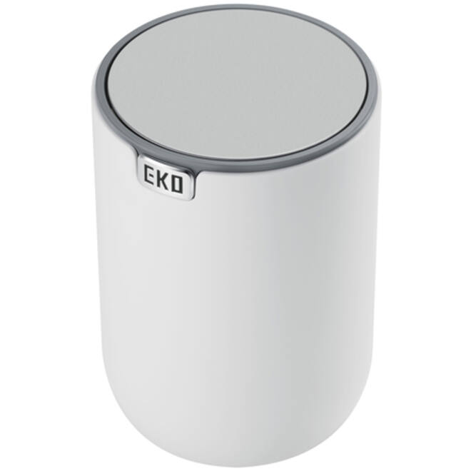 Afvalbak EKO Fandy 2 tafelmodel met swingdeksel 1,5 liter wit