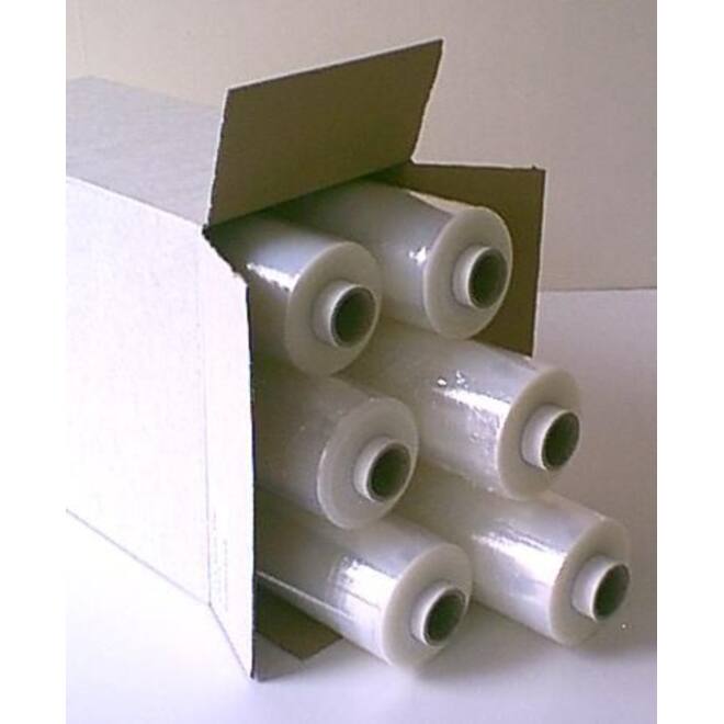 Wikkelfolie IEZZY 500mmx300m 17mu 100% recycled (PCR) transparant