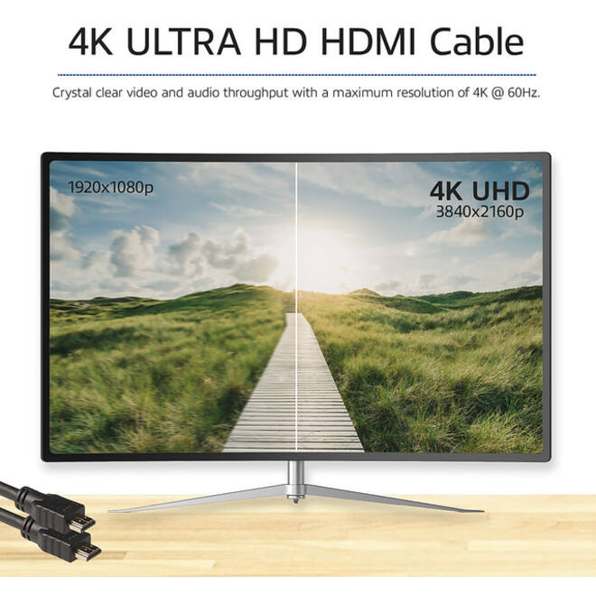Kabel ACT HS v2.0 HDMI-A male - HDMI-A male (AWG30) 1 meter