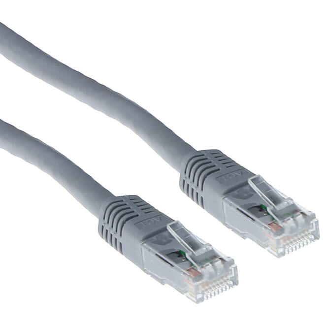Kabel ACT U/UTP CAT6 patchkabel RJ45 Grijs 1.5 meter
