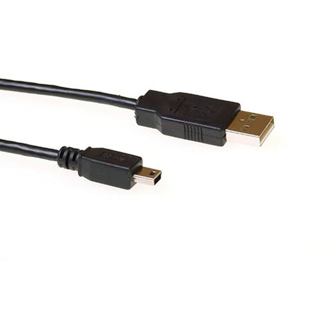 Kabel ACT USB 2.0 A male - USB mini B5 male 3 meter