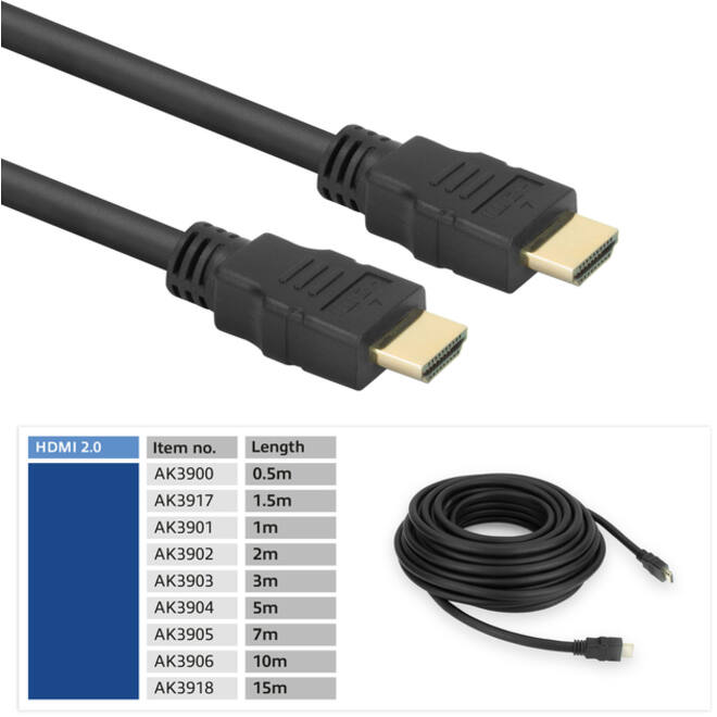 Kabel ACT HS v2.0 HDMI-A male - HDMI-A male (AWG30) 3 meter