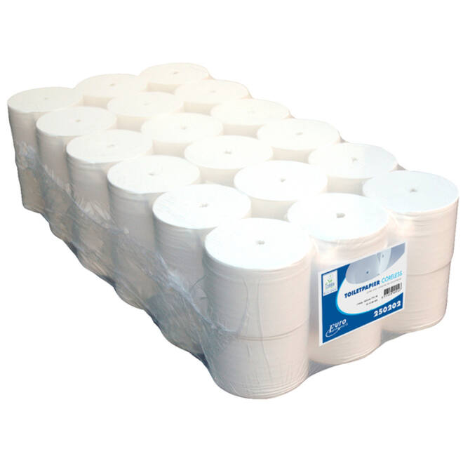 Toiletpapier Coreless 2-laags 104m wit