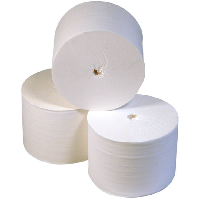Toiletpapier Coreless 2-laags 104m wit