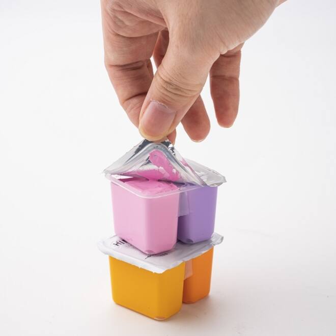 Gouache HIMI Twin cups 36 kleuren 12gr opbergbox lila