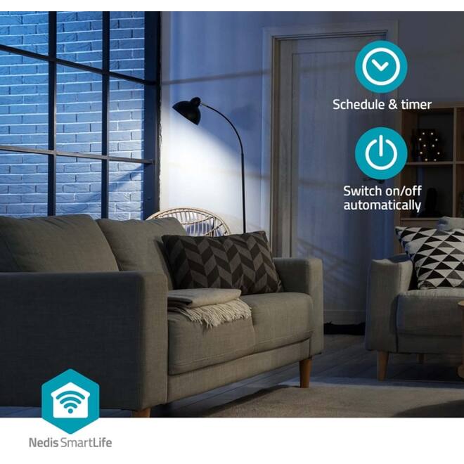 Slimme stekker Nedis Smartlife Wifi 3 stuks wit
