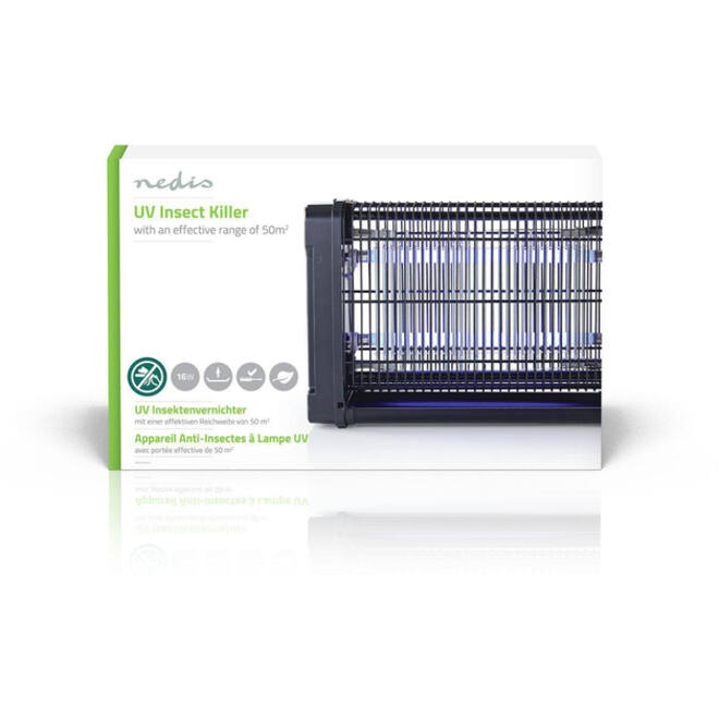 Insectenlamp Nedis electrisch 2x8watt 50M2 zwart
