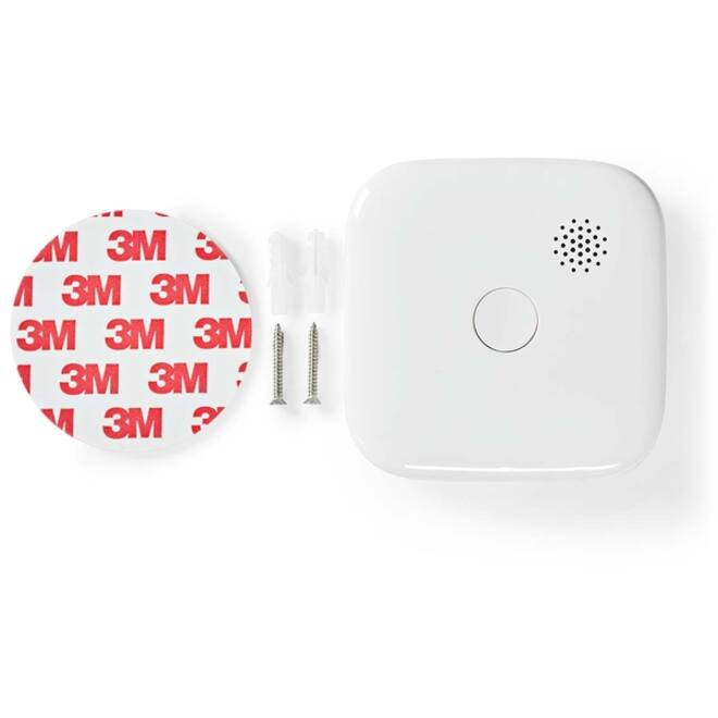 Rookmelder Nedis Smartlife Wifi 10 jaar sensor wit