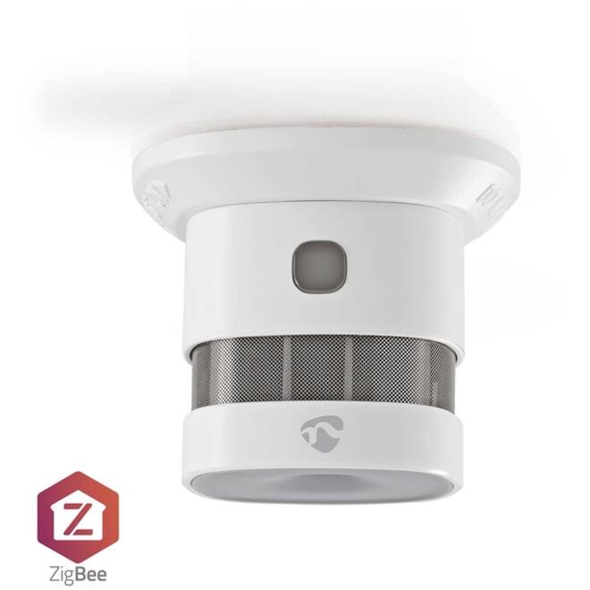 Rookmelder Nedis Smartlife Zigbee 3.0 Wifi 10 jaar sensor wit