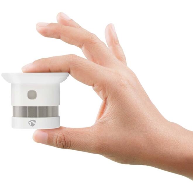 Rookmelder Nedis Smartlife Zigbee 3.0 Wifi 10 jaar sensor wit