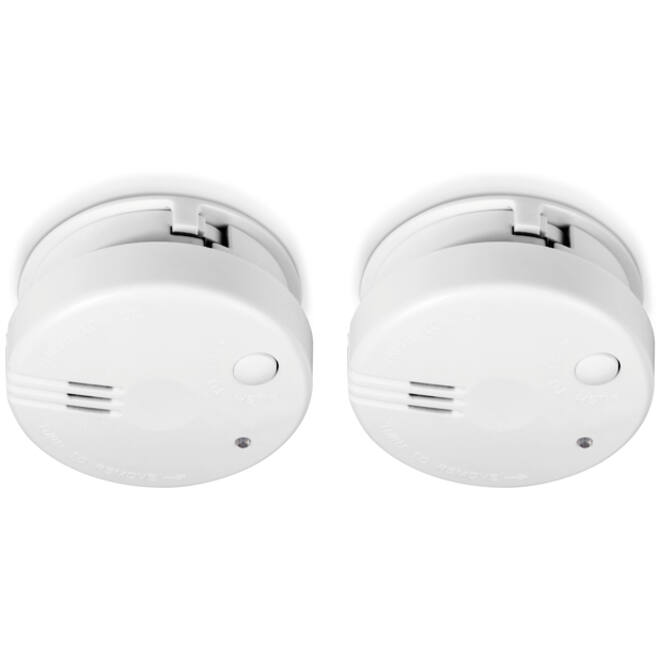 Rookmelder Alecto mini 2 stuks met 5 jaar batterij SA102 wit