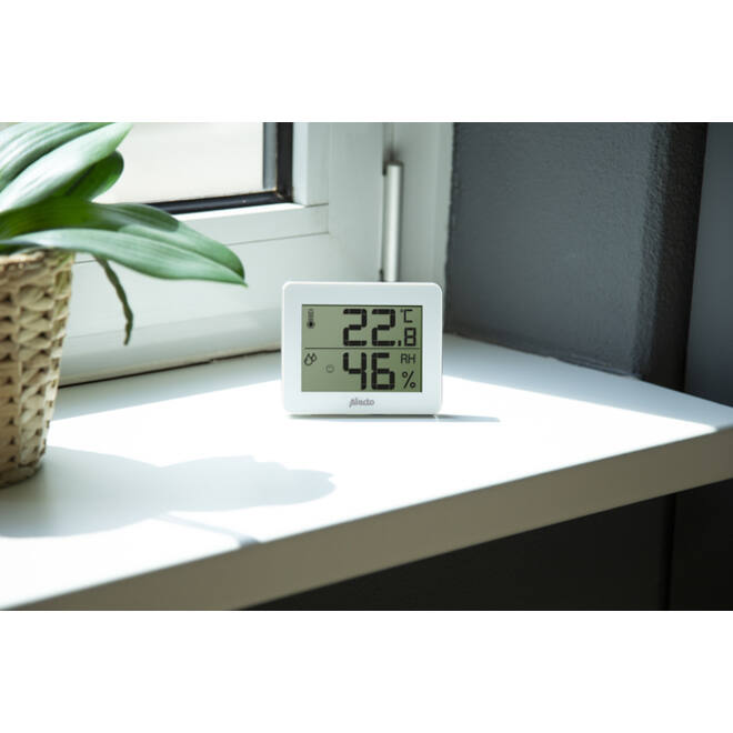 Thermometer hygrometer Alecto WS-55 wit - zilver