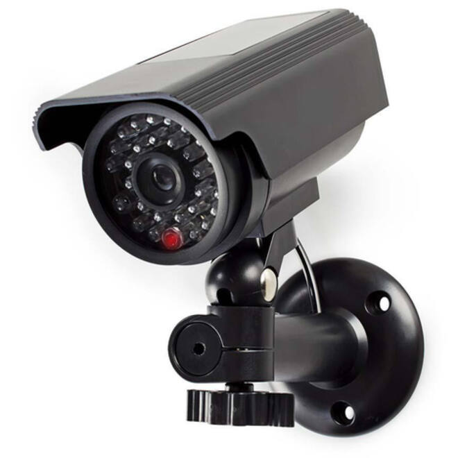 Dummy beveiligingscamera Nedis bullet solar buiten grijs