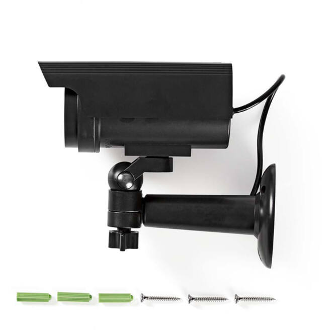 Dummy beveiligingscamera Nedis bullet solar buiten grijs
