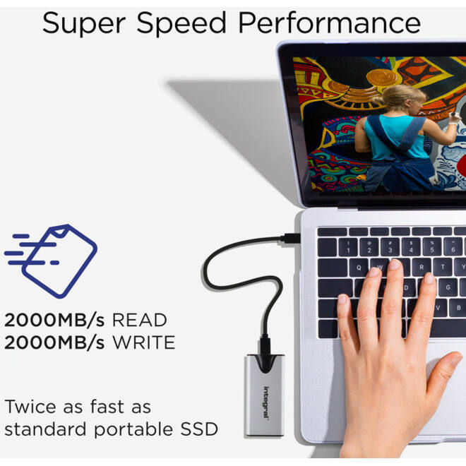 SSD Integral SlimXpress Portable USB-C 1TB