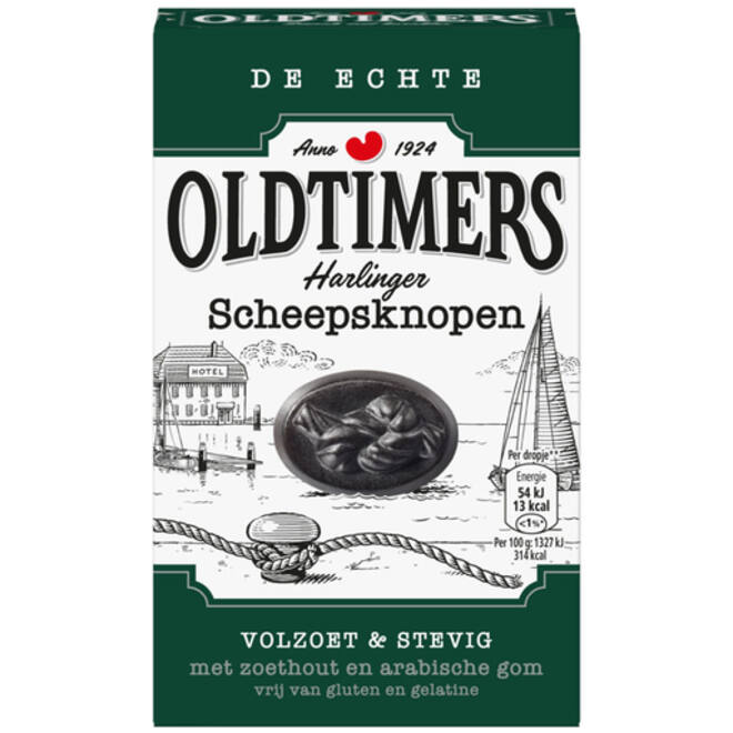 Drop Oldtimers scheepsknopen doos 235gr