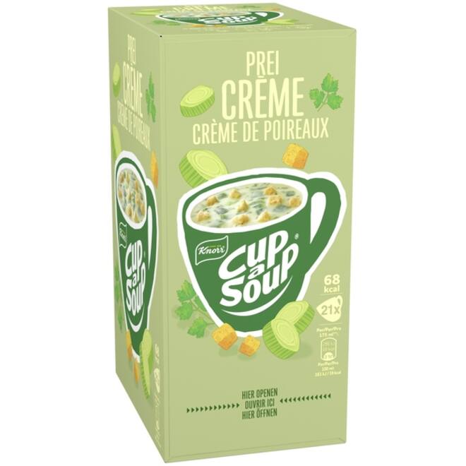 Cup-a-Soup Knorr prei-crème 21x175ml