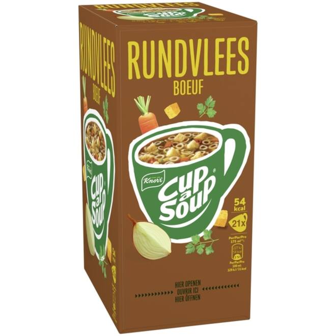 Cup-a-Soup Knorr rundvlees 21x175ml