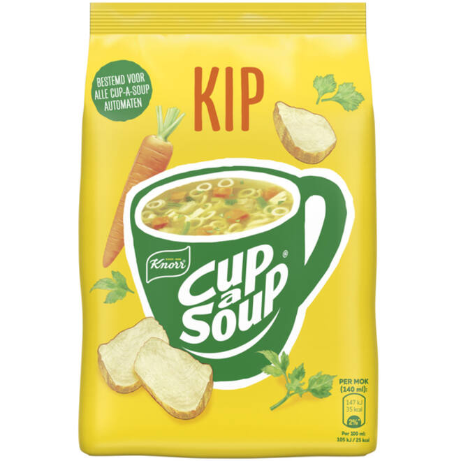 Cup-a-Soup Knorr machinezak kip 140ml