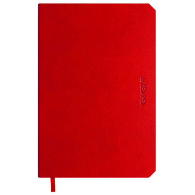 Notitieboek de KEMPEN Poppy 110x160mm blanco 160 pagina's 90gr rood