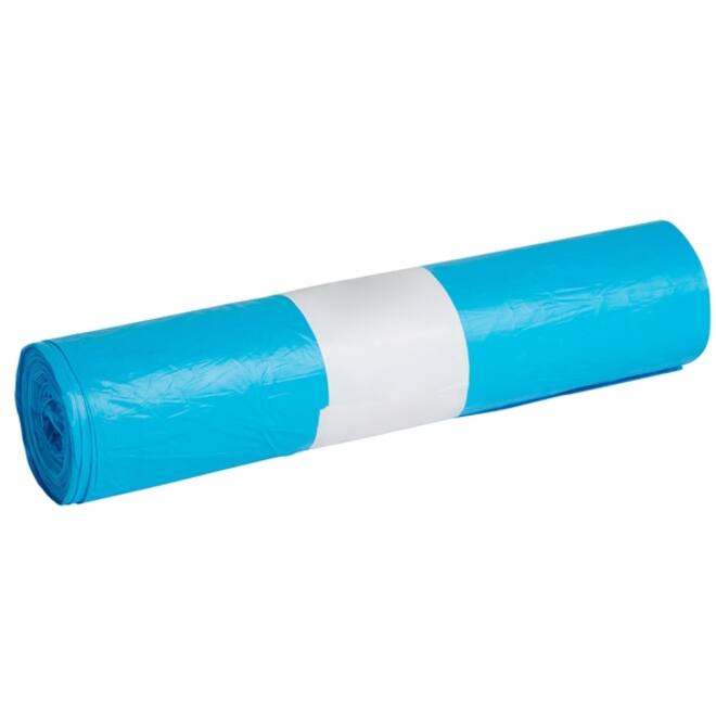 Afvalzak Propsac HDPE T23 58x100cm 70L blauw rol à 25 stuks