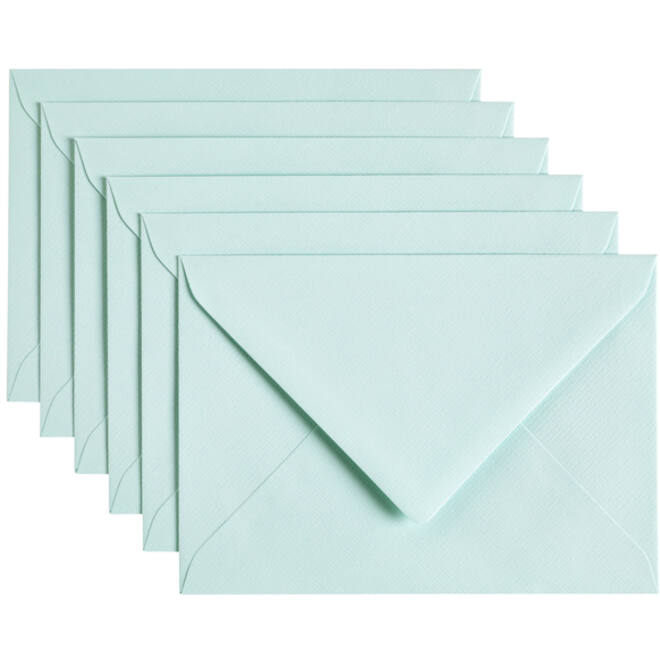 Envelop Papicolor C6 114x162mm zeegroen