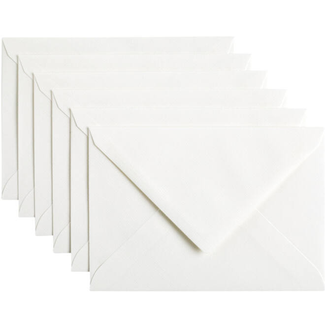 Envelop Papicolor C6 114x162mm hagelwit