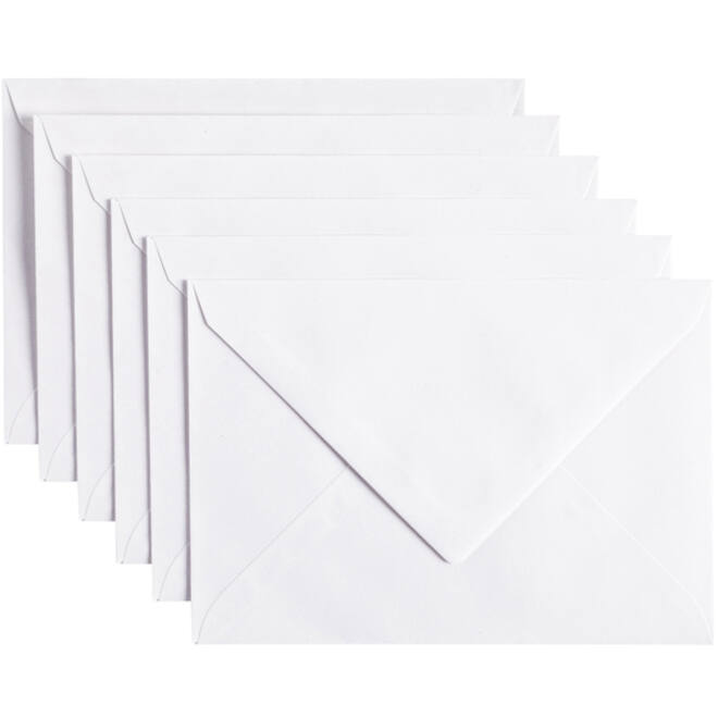 Envelop Papicolor C6 114x162mm kraft wit