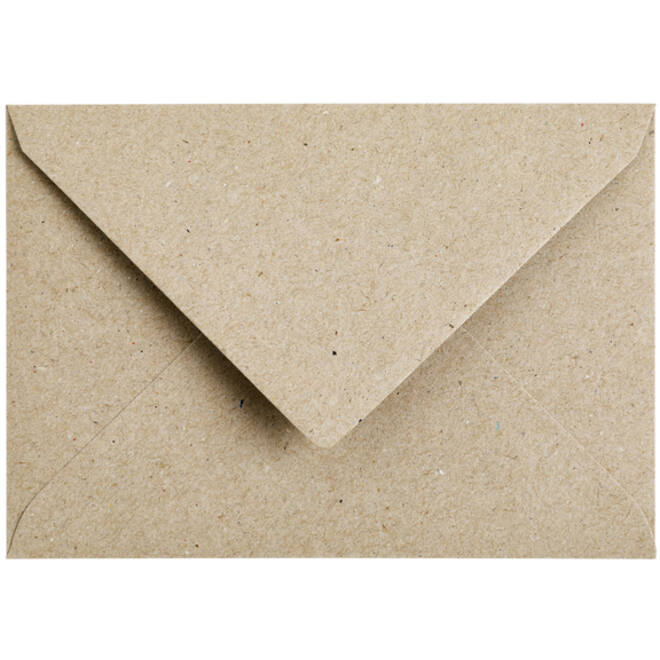 Envelop Papicolor C6 114x162mm kraft grijs