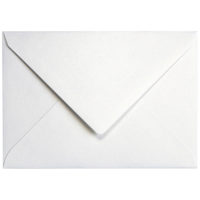 Envelop Papicolor C6 114x162mm metallic parelwit