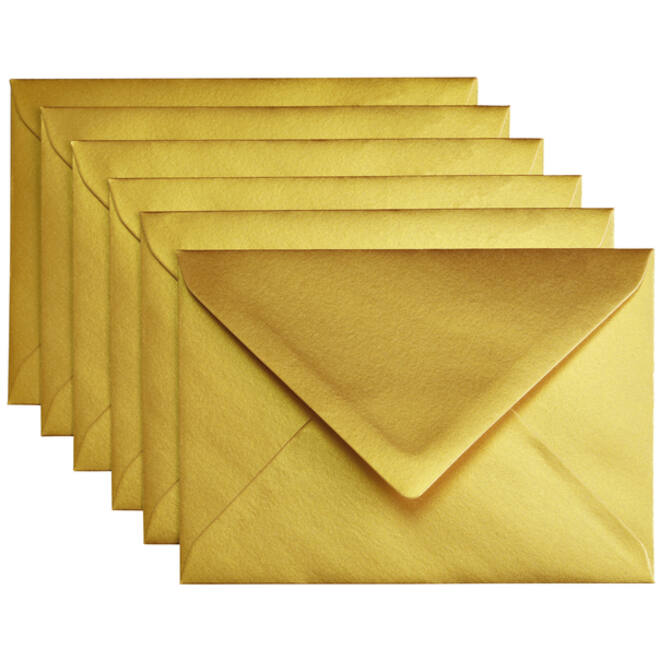Envelop Papicolor C6 114x162mm metallic goud