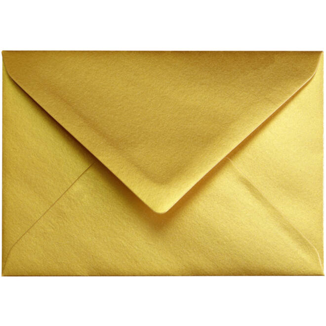 Envelop Papicolor C6 114x162mm metallic goud